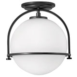 Hinkley Somerset Small Semi-Flush Mount | Black