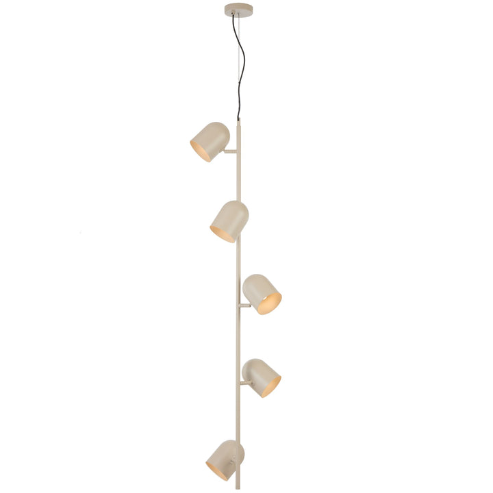 Telbix Turin 5 Light Pendant | Khaki