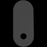 Calibo Crest 320mm Oval Back Plate Only | Black