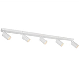 Telbix Picard 5 Light Minimalist Bar Spotlight with Rotatable Heads | White