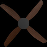 Calibo Vanga 52" DC Smart Ceiling Fan with Remote Control | Black and Koa
