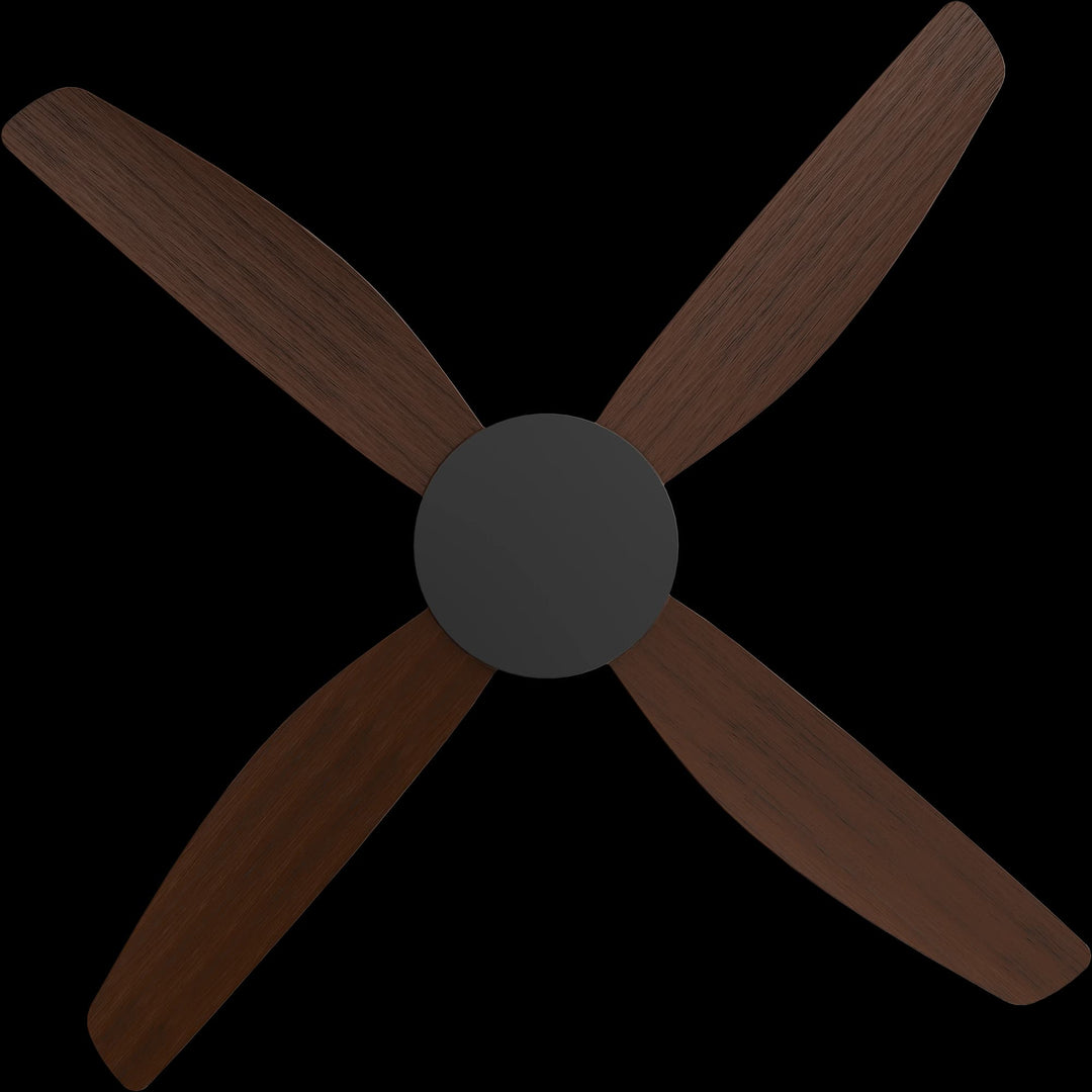 Calibo Vanga 52" DC Smart Ceiling Fan with Remote Control | Black and Koa