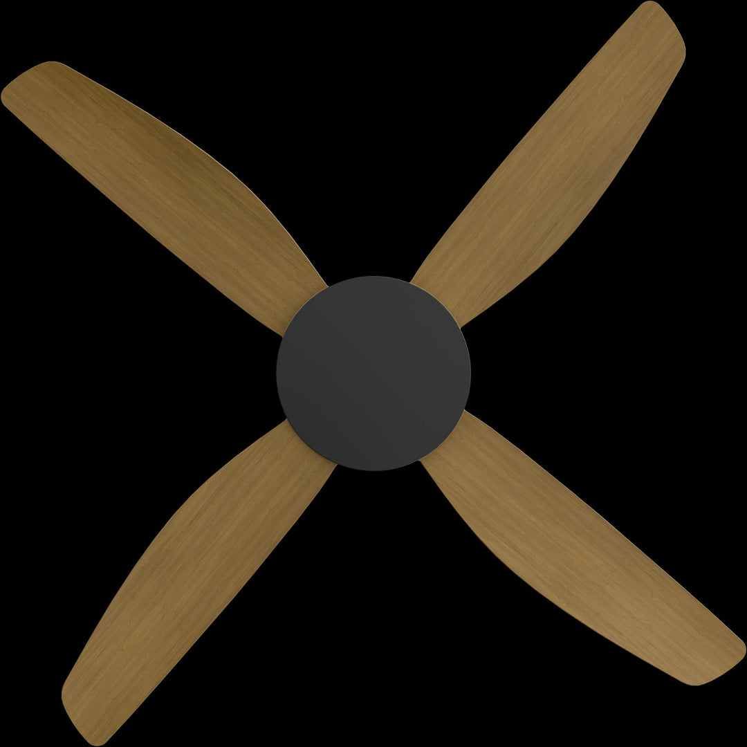Calibo Vanga 48" DC Smart Ceiling Fan with Remote Control | Black and Teak