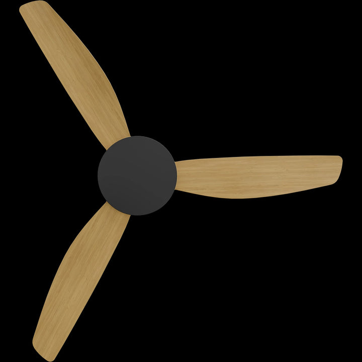 Calibo Condor 52" DC Smart Ceiling Fan with Remote Control | Black and Bamboo