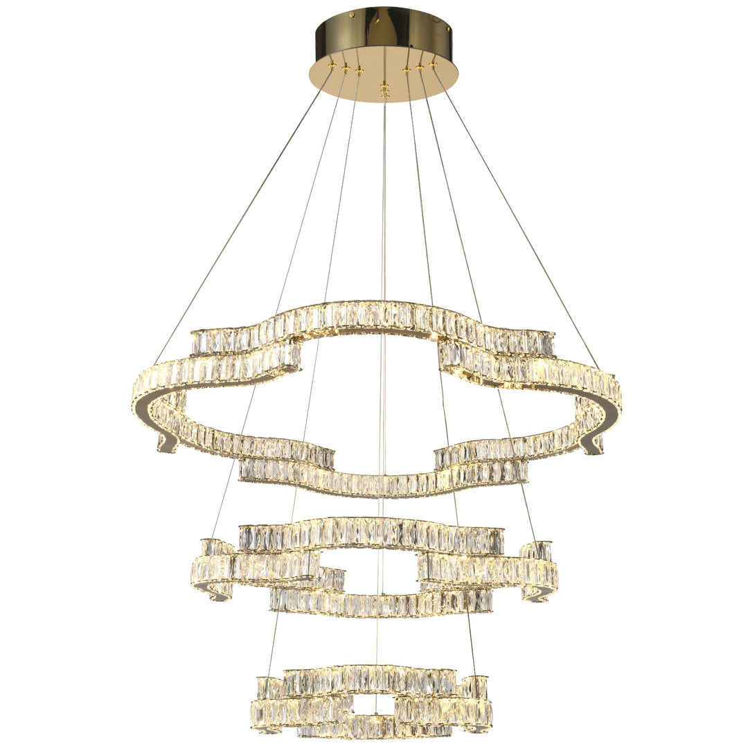 Telbix Jura 3 Tier Pendant Light | Gold