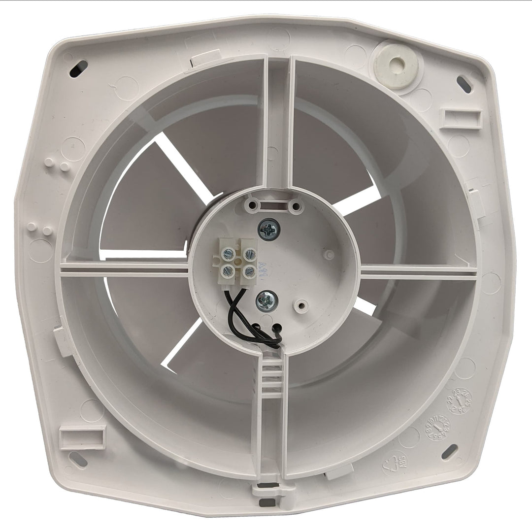 Fanco Dynamic 125 Square Wall/Ceiling Exhaust Fan with Matte Finish | White