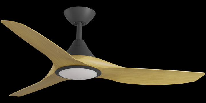 Calibo Smart CloudFan 48"(1220mm) ABS DC Ceiling Fan with 20W CCT LED Light and Remote | Black & Bamboo