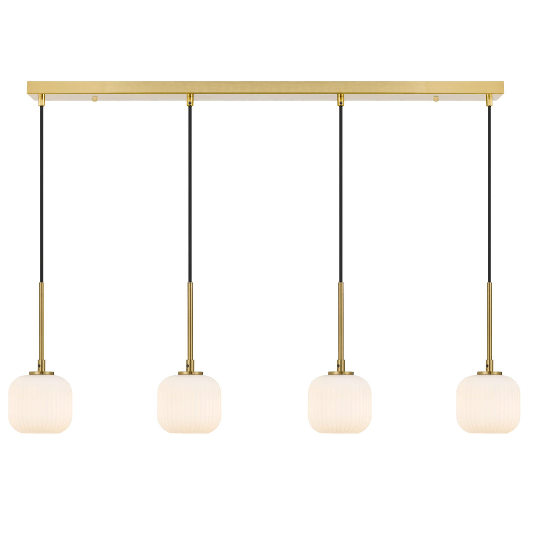 Telbix Bobo 4 Light Glass Pendant | Antique Gold