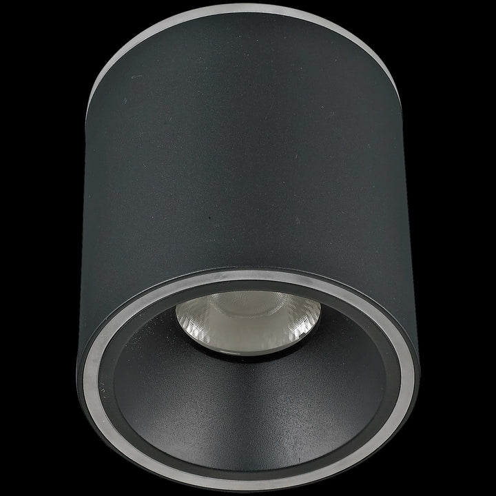 Calibo Glider 135mm Round LED Surface Mounted Downlight | Black