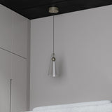 Calibo Skua Artisan Glass Tricolour LED Pendant | Brushed Nickel