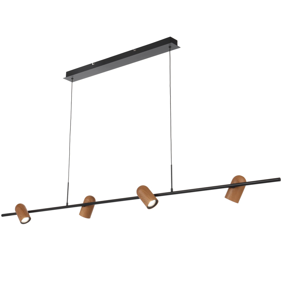Telbix Kindle 4 Light Pendant Light | Black