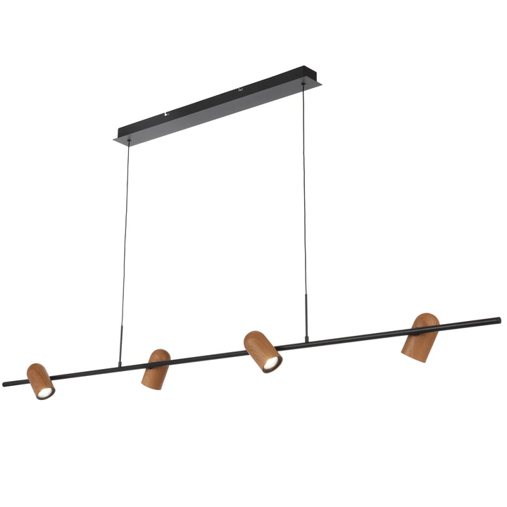 Telbix Kindle 4 Light Pendant Light | Black