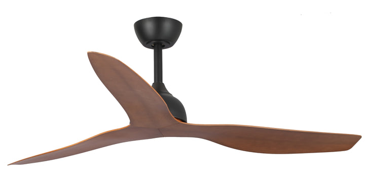 Fanco Eco Style 60" DC Indoor/Outdoor Ceiling Fan with Remote | Black & Koa