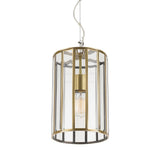 Antique Brass Telbix Pratt Pendant Light With Glass | Small