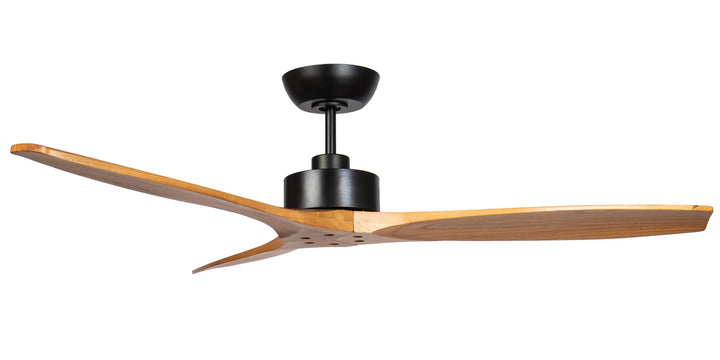 Fanco Wynd 54" DC Ceiling Fan with Remote | Black and Teak