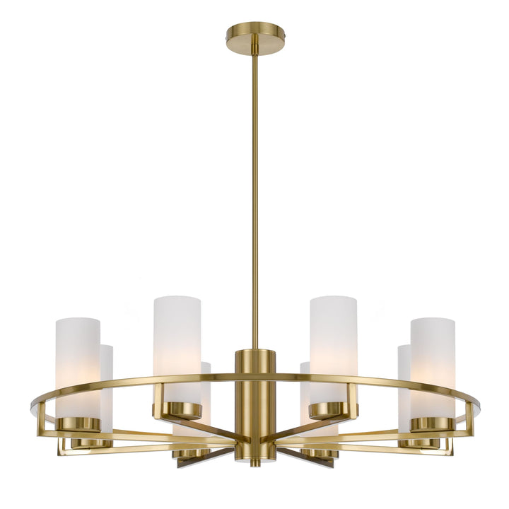 Telbix Brass Eamon Round Pendant Light (E14) | 8 Light