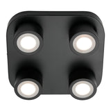 Nordlux Clyde 4 Light LED Ceiling Light | Black
