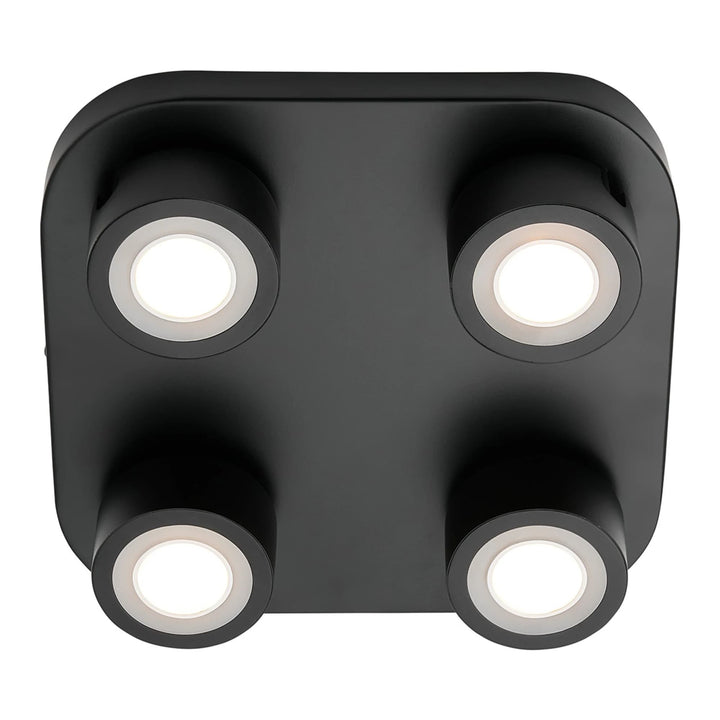 Nordlux Clyde 4 Light LED Ceiling Light | Black