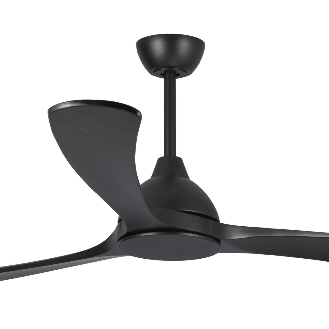 Fanco Sanctuary DC 86" Solid Timber Blade Indoor/Outdoor Ceiling Fan With Remote | Black