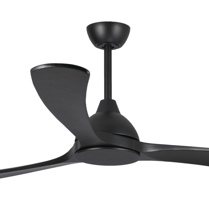Fanco Sanctuary DC 86" Solid Timber Blade Indoor/Outdoor Ceiling Fan With Remote | Black