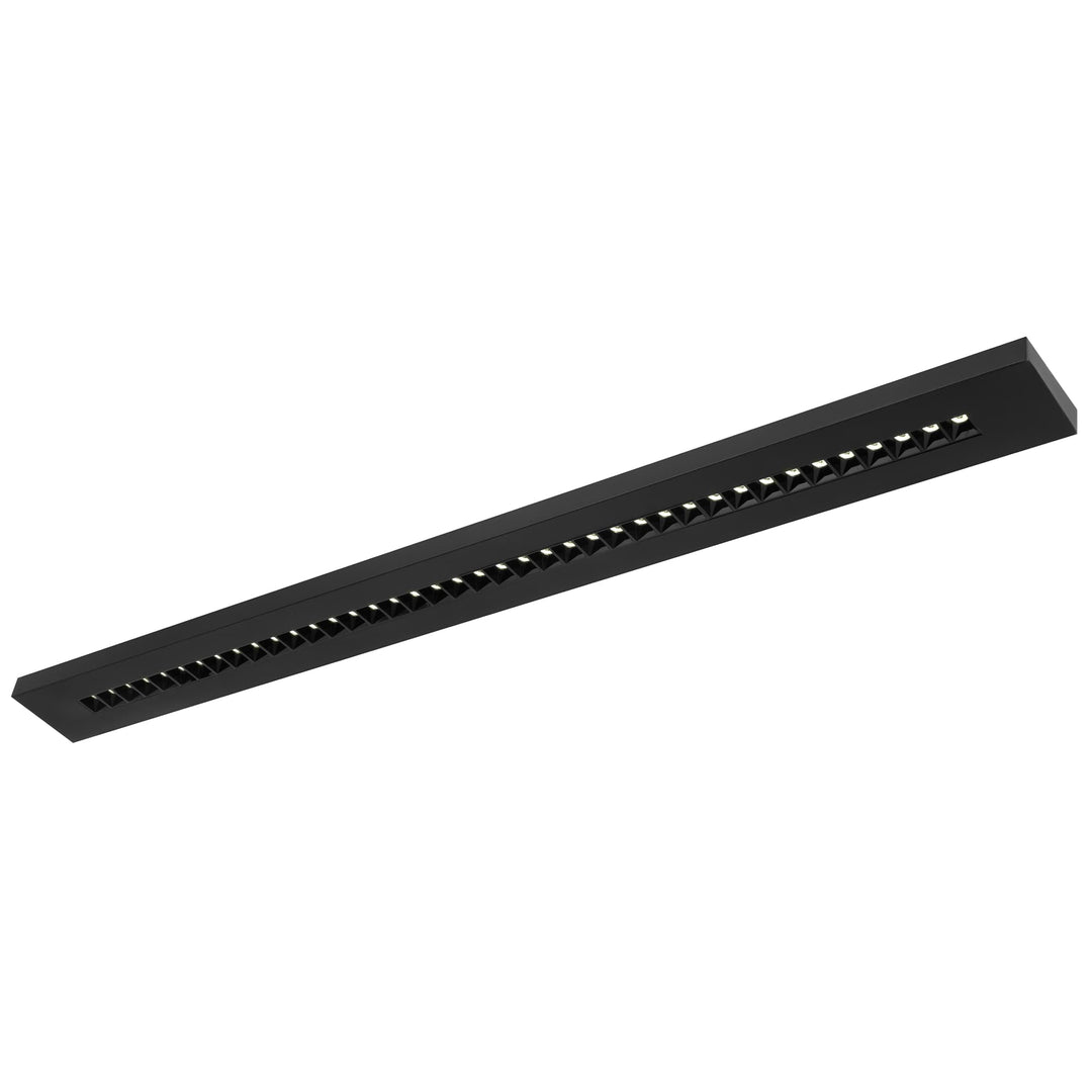 Telbix Optika Minimalist Slimline Low-Glare 3CCT LED Batten Light | Black