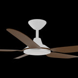 Calibo Storm 52" (1320mm) 5 Blade 18W Tricolour LED Light Indoor/Outdoor DC Ceiling Fan & Remote | White & Koa