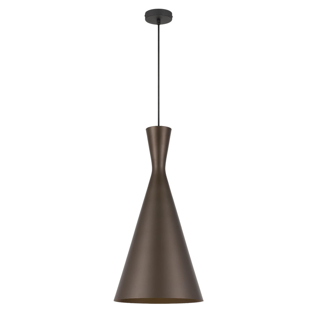 Telbix Flero Brushed Bronze Pendant Light (E27) | Large