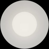 Calibo Crest Opal Glass 140mm Orb Wall Light Round Plate 300mm | White