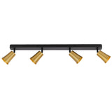 Telbix Alvey 4 Light Bar Spotlight | Gold & Black