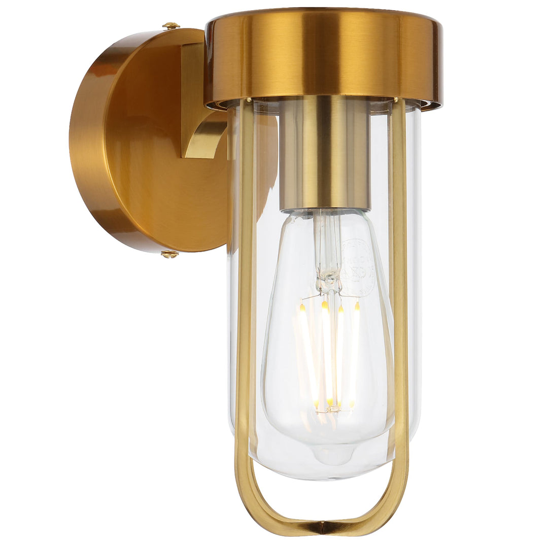 Telbix Fonseca Exterior Wall Light | Antique Gold