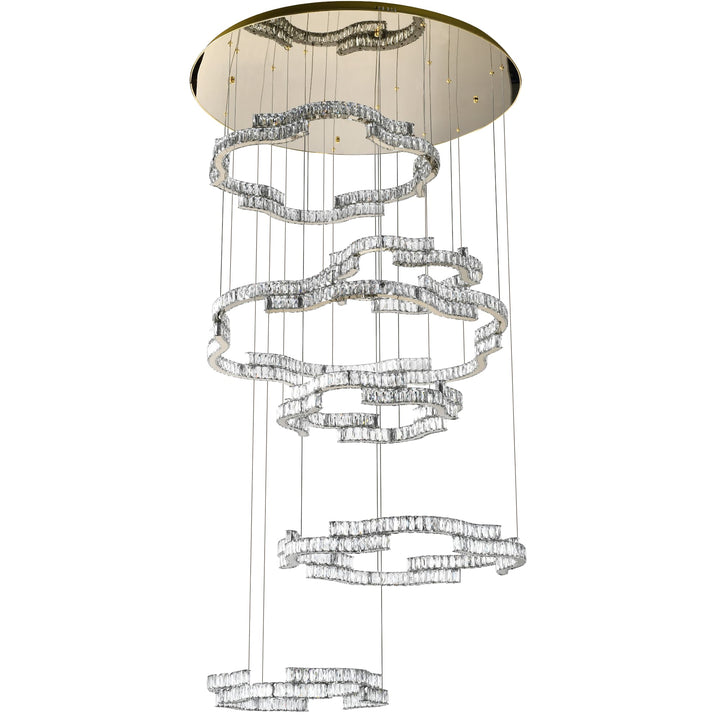 Telbix Jura 6 Tier Pendant Light | Gold