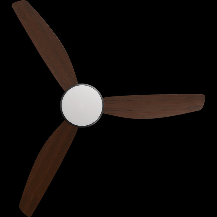 Calibo Condor 56" DC Smart Ceiling Fan with LED Light and Remote Control | Black and Koa
