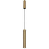 Telbix Verano Dual Cylinder Slim LED Pendant Light | Brass