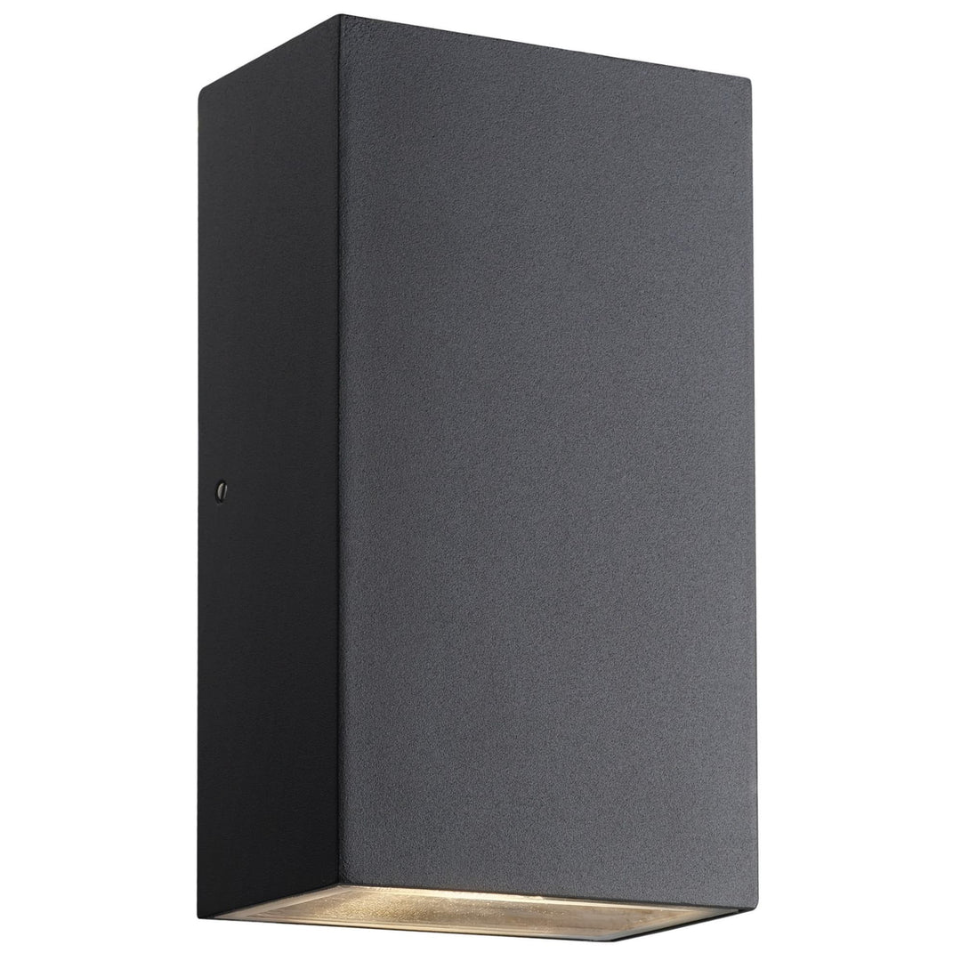 Nordlux Rold Flat Up/Down Outdoor LED Wall Light | Black
