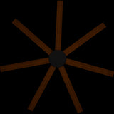 Calibo Alula 80" (2032mm) 7 Blade Indoor/Outdoor DC Ceiling Fan & Remote | Black & Koa