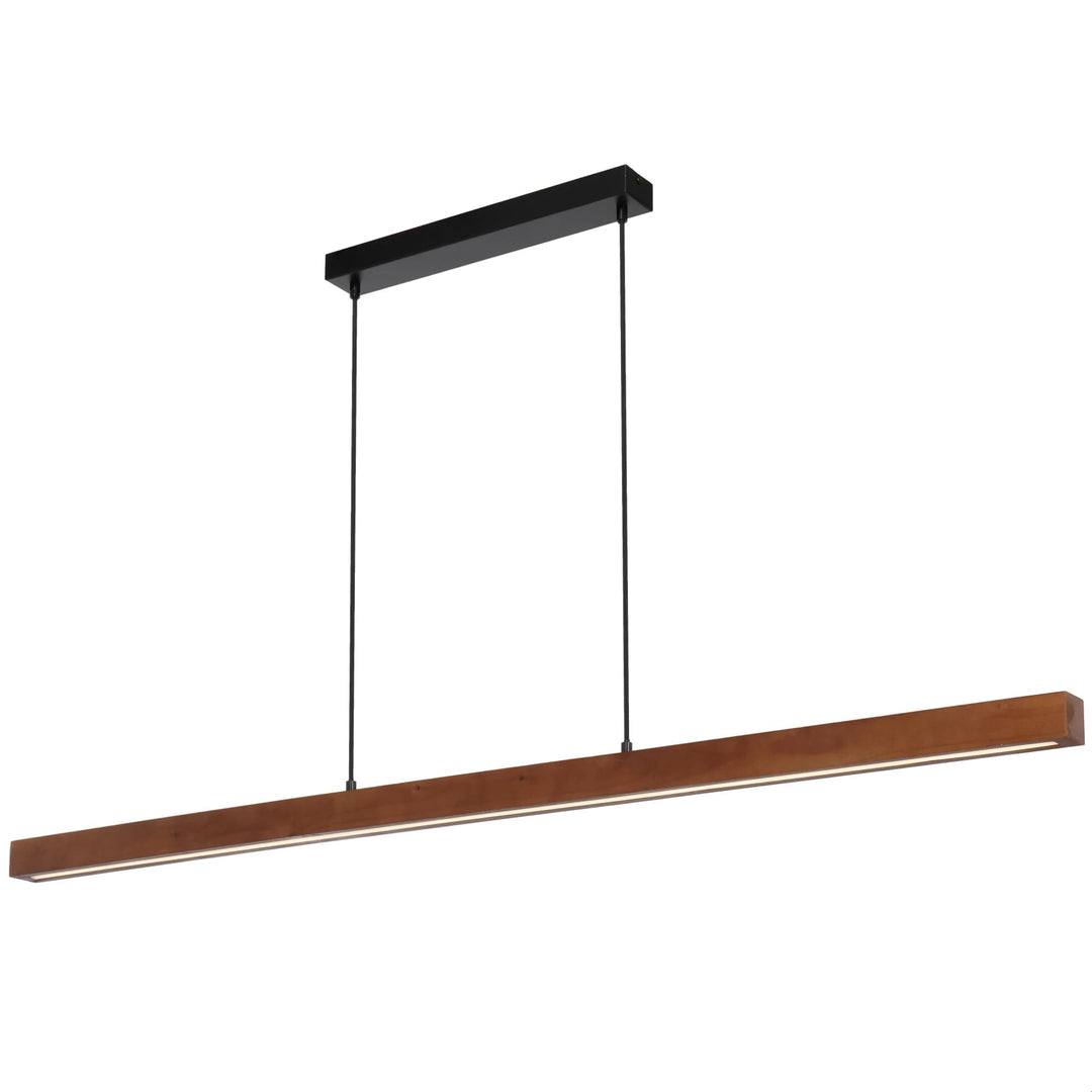 Telbix Truso Tricolour LED Pendant | Black and Walnut
