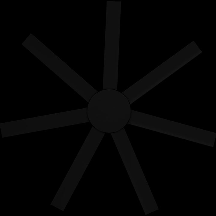 Calibo Alula 60" (1524mm) 7 Blade Indoor/Outdoor DC Ceiling Fan & Remote | Black