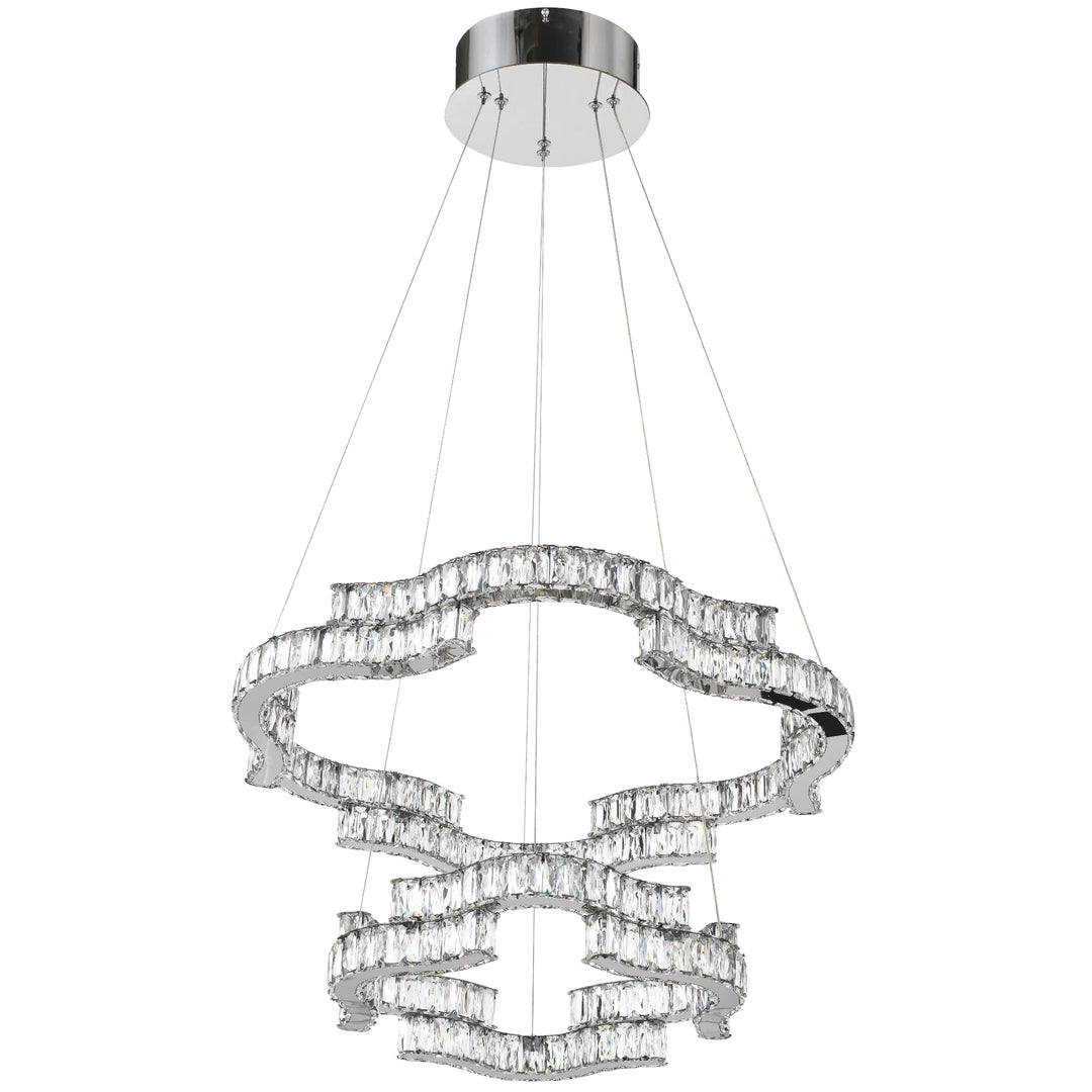 Telbix Jura 2 Tier Pendant Light | Chrome