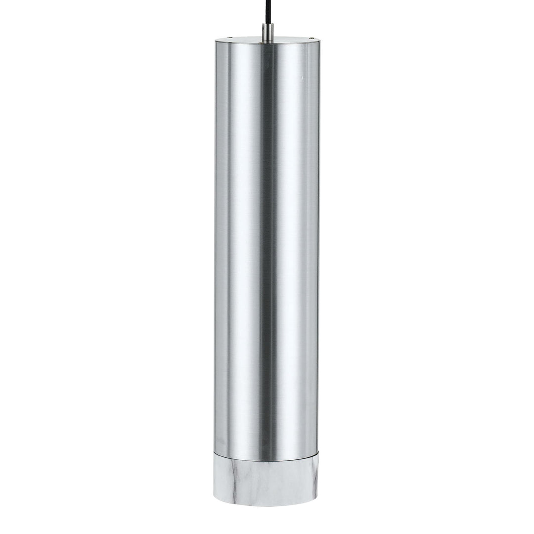 Telbix Dakota Warm White 5W 3000K LED Dimmable Pendant Light | Silver / Marble