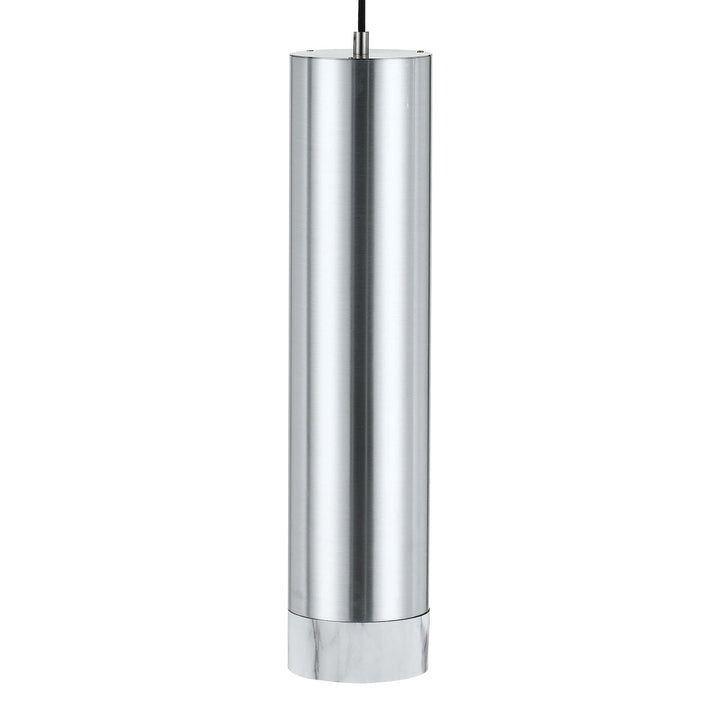 Telbix Dakota Warm White 5W 3000K LED Dimmable Pendant Light | Silver / Marble