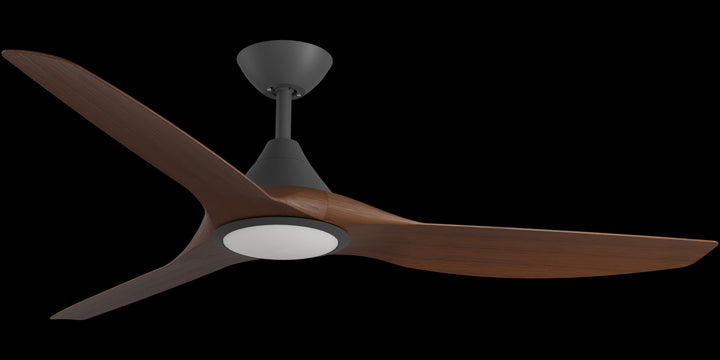 Calibo Smart CloudFan 60" (1520mm) ABS DC Ceiling Fan with 20W CCT LED Light and Remote | Black & Koa