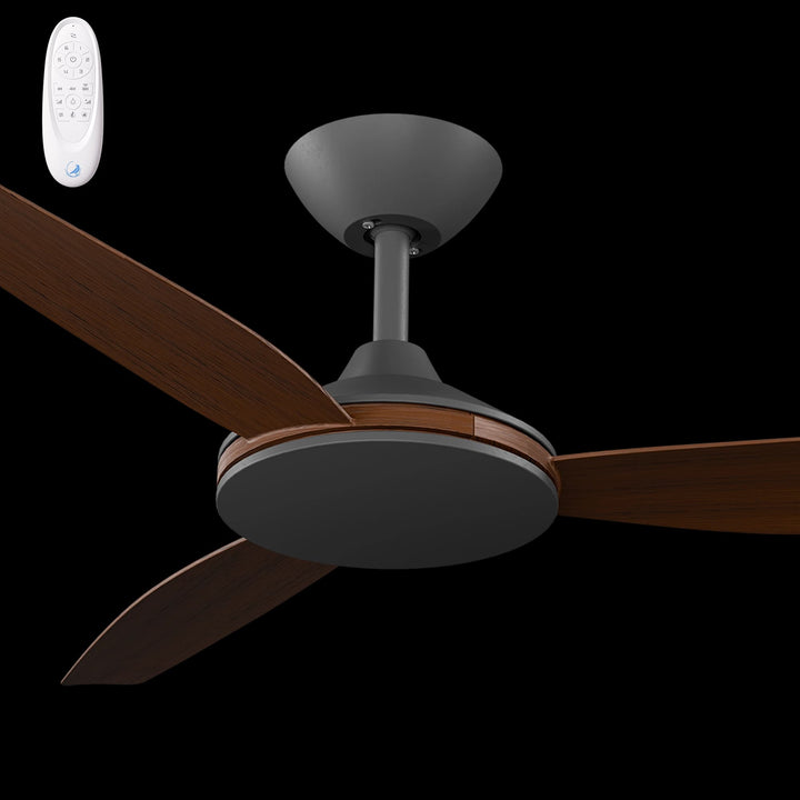 Calibo Condor 48" DC Smart Ceiling Fan with Remote Control | Black and Koa