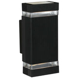 Telbix Roland Exterior Up/Down Wall Light | Black