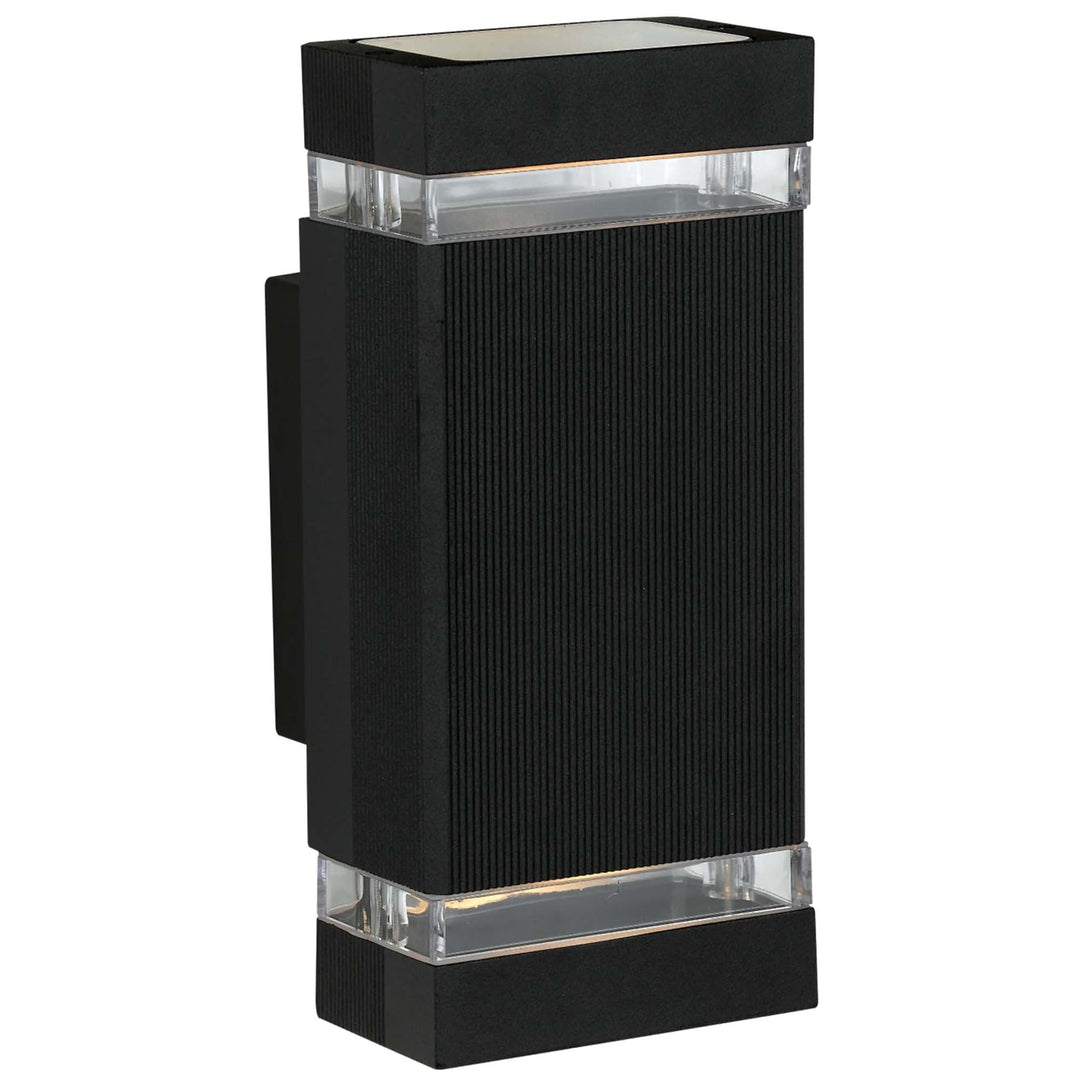 Telbix Roland Exterior Up/Down Wall Light | Black