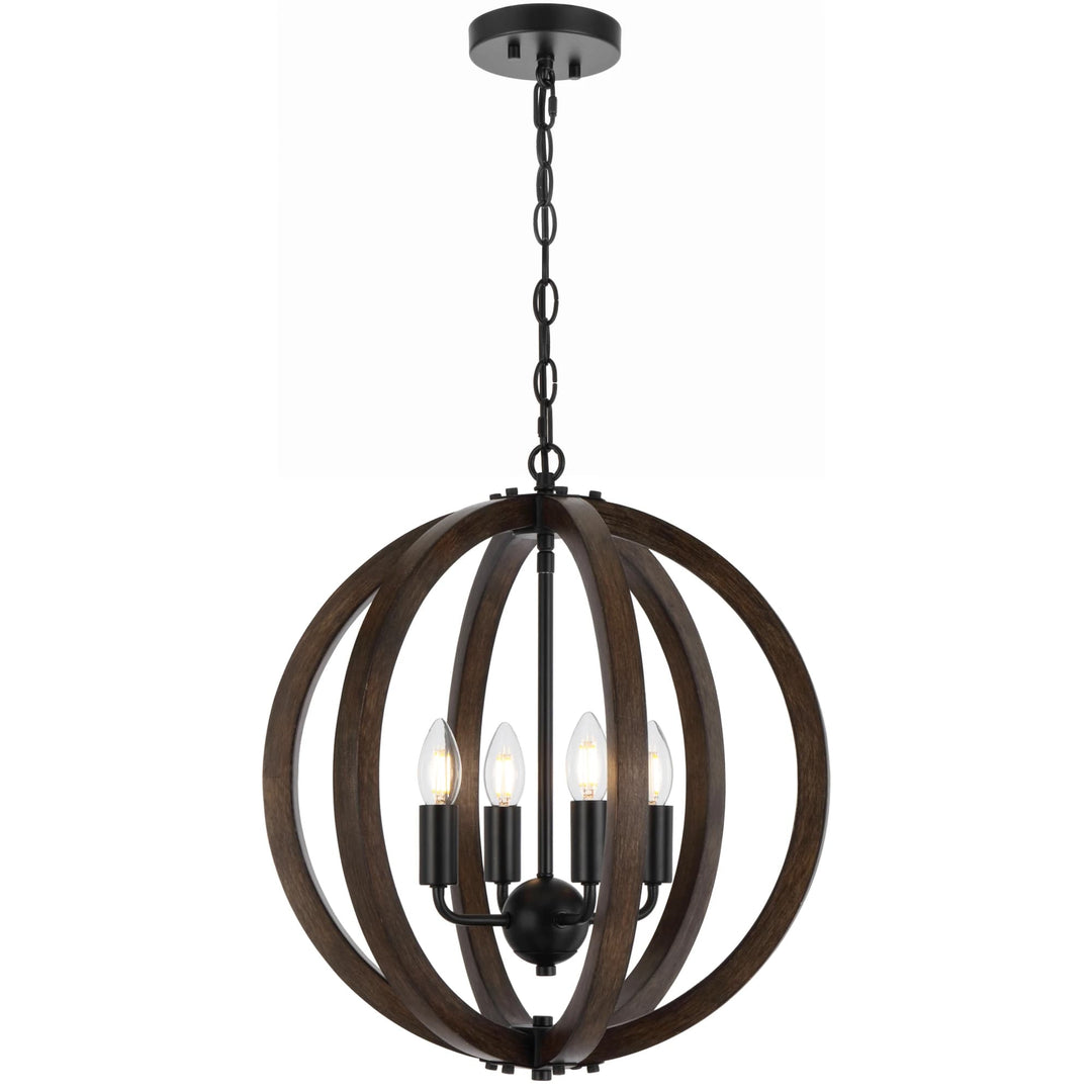 Telbix Black Vestal Pendant Light | 4 Light