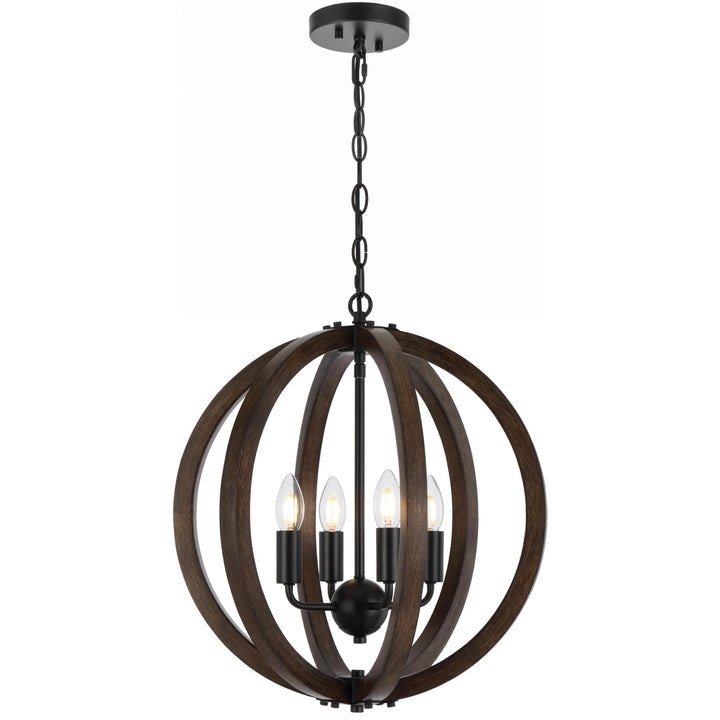 Telbix Black Vestal Pendant Light | 4 Light