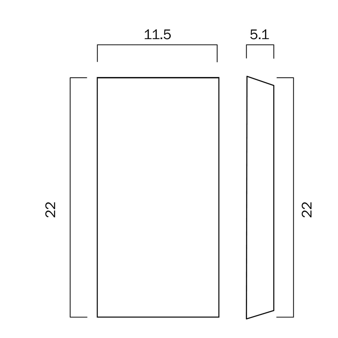 Telbix Bloc 2x4W Exterior LED CCT Up/Down Wall Light IP65 | White