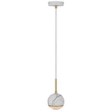 Telbix Oneta 1 Light Pendant | White