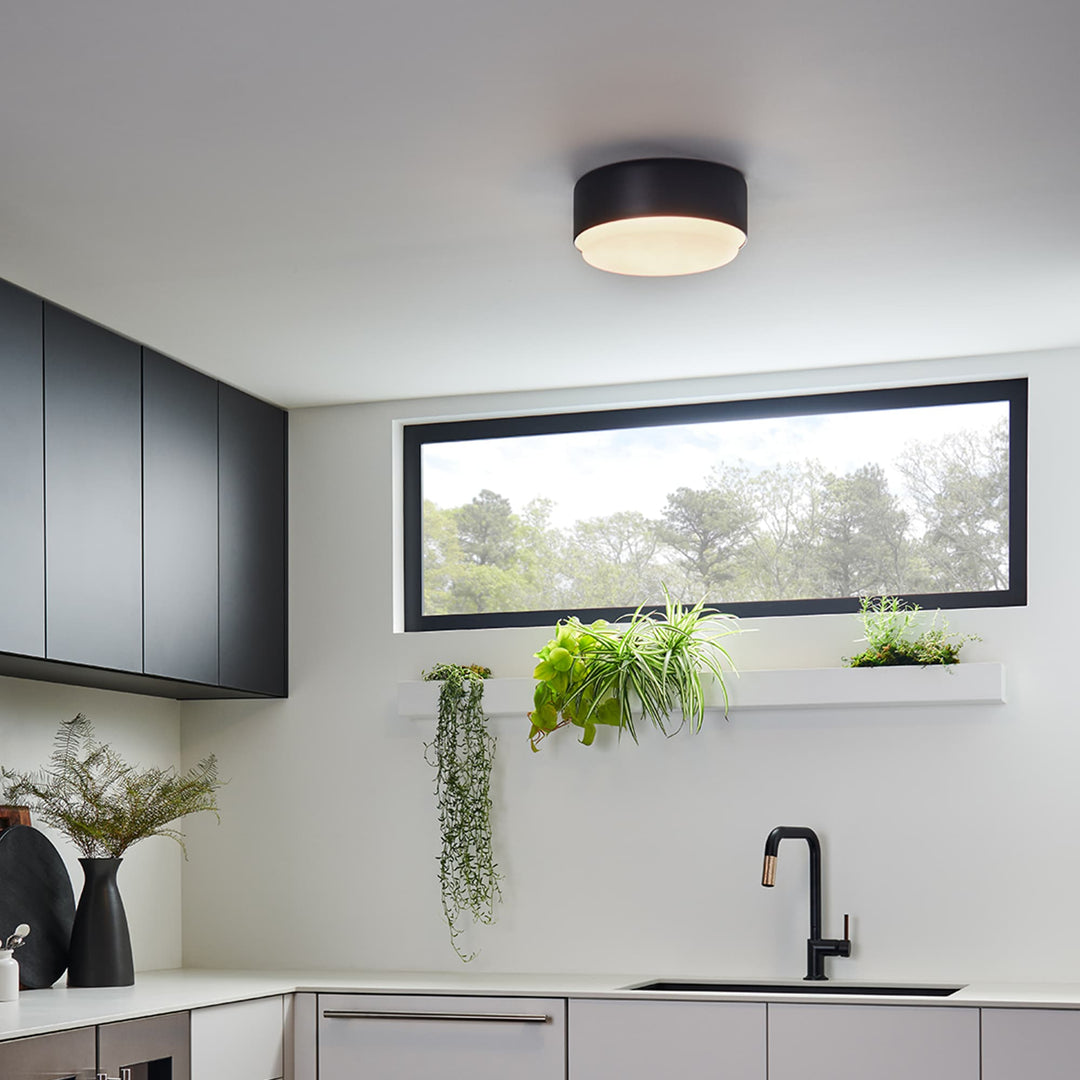 Hinkley Cedric Small Flush Mount | Black