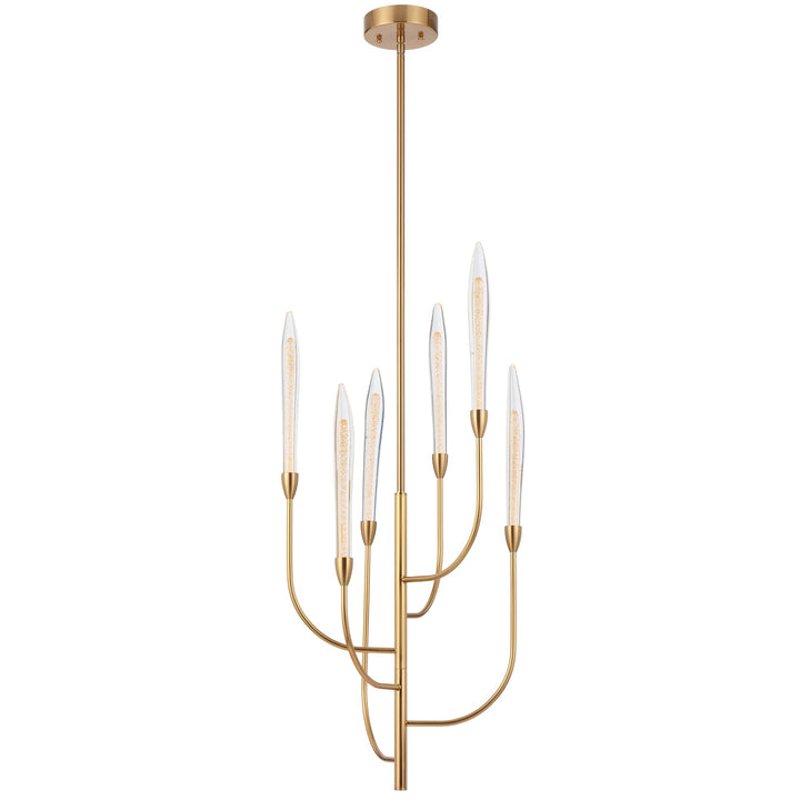 Telbix Archer LED Candelabra Modern Chandelier | 6 Light